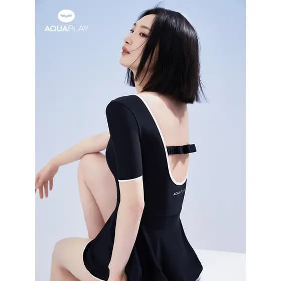 Anbolai 2026 novo estilo lindo maiô High-End sensação maiô conservador feminino adulto maiô de uma peça feminino