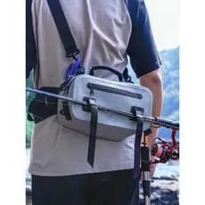 Bolsa de equipamento de pesca à prova d'água, multifuncional, bolsa para vara de pesca, armazenamento, moda Casual, cicl