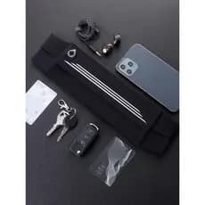 Correndo saco de cintura Velcro feminino saco do telefone móvel equipamento invisível esportes Ultra-fino à prova dwater