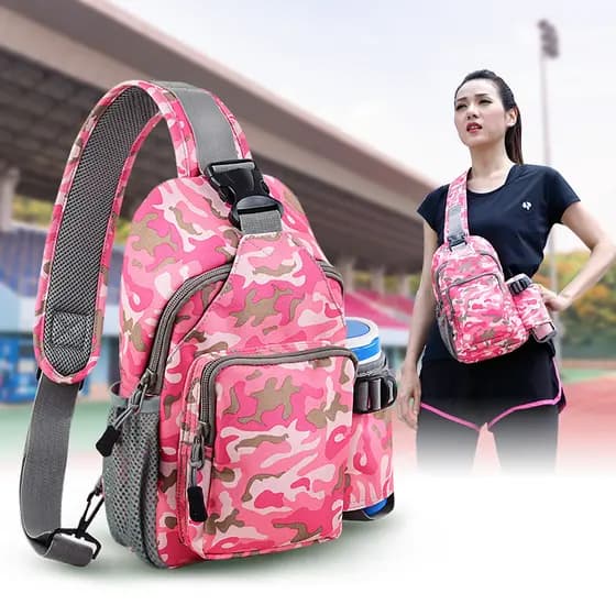 Bolsa crossbody feminina 2026 novo estilo moda bolsa de peito ombro bolsa esportiva viagem All-Match leve grande capacid