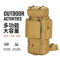Mochila de grandes dimensões ao ar livre 100L grande capacidade caminhadas saco em forma de U suporte mochila lazer viag