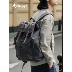 Retro mochila masculina 2026 novo estilo saco de viagem de grande capacidade do ensino médio estudante universitário com