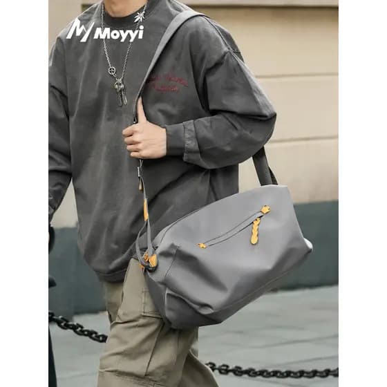 Bolsa mensageiro masculina, bolsa de ombro de grande capacidade, mochila portátil, bolsa de viagem de curta distância, b