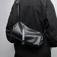 2023 novo estilo bolsa mensageiro masculina simples pequena bolsa de ombro bolsa de ombro masculina Street Wear à prova