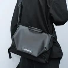 Outono inverno novo estilo bolsa masculina de grande capacidade bolsa mensageiro de ombro masculina Casual simples bolsa