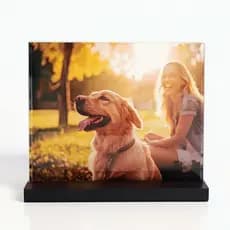 Porta Retrato Acrilíco Personalizado com Foto | Placa 15mm com Base 3D | Quadro Porta Retrato Decorativo| Presentear
