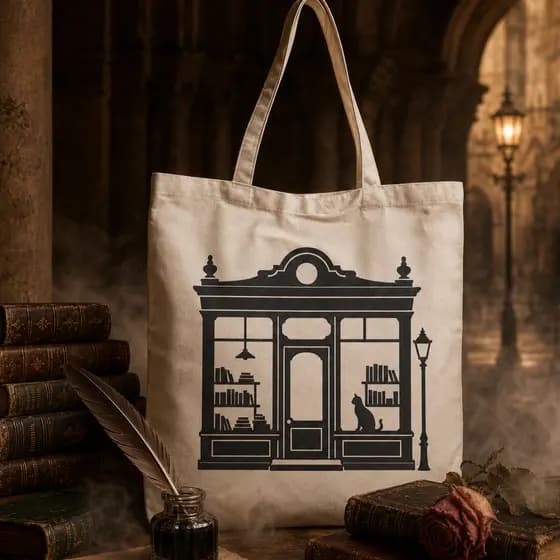 Bolsa Ecobag Personalizada /Sacola de algodão Cru 300g/m² / Ecobags Literária  42x42cm - Livro Carlos Ruiz ZafónL