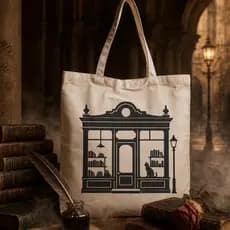 Bolsa Ecobag Personalizada /Sacola de algodão Cru 300g/m² / Ecobags Literária  42x42cm - Livro Carlos Ruiz ZafónL