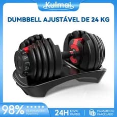 Halter Regulável Gym Lab 24kg Dumbell Ajustável Drum Anilha Dumbbell