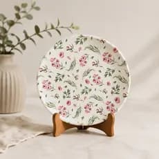 Prato de Sobremesa em Cerâmica Decorativo Para Parede ou Mesa Posta