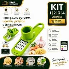 Mini Triturador de Alho Manual 1/2/3/4 Ralador Compacto Cozinha Fácil de Limpar Resistente