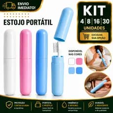 Protetor Para Escova De Dente 4/8/16/30 Estojo Compacto Para Mala Necessaire E Mochila Compacto E Fácil De Transportar