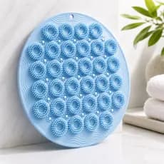 Tapete Massageador Lava Pés Silicone Antiderrapante Com Ventosas Limpeza Esfoliante