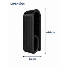 Kit 2 Suportes Prendedor de Toalha e Pano de Prato Adesivo 3M Sem Furo Porta Toalha Banheiro Cozinha Resistente 6x2,5cm