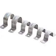 Abraçadeira Tipo U Kit com 25 peças + Bucha e Parafuso metal 1/2" 3/4" várias medidas