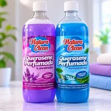 KIT 2 Querosene Perfumado 1L Natura Clean AMAZÔNIA + LAVANDA Limpa e Perfuma