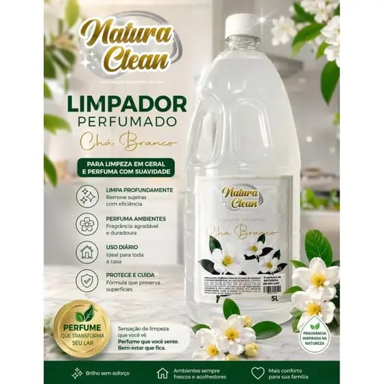 Limpador Perfumado CHÁ BRANCO 2L - NATURA CLEAN