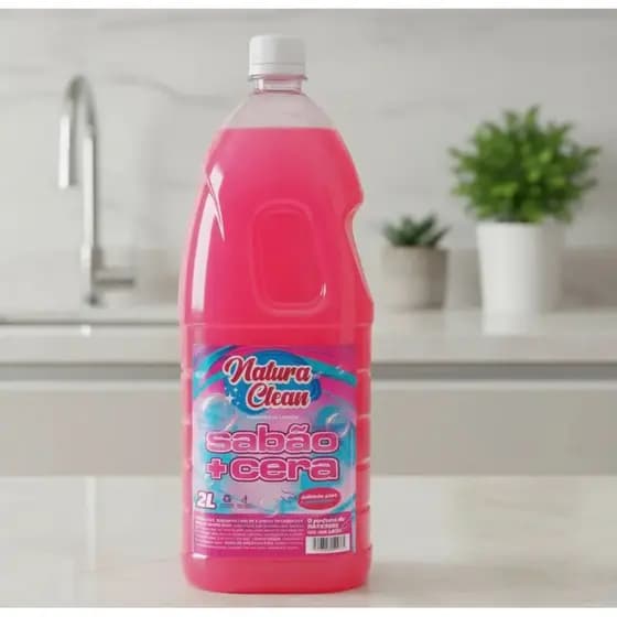 Sabão com cera FLORAL 2L - NATURA CLEAN
