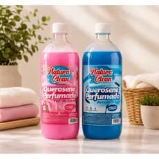 KIT 2 Querosene Perfumado 1L Natura Clean FLOR DO CARIBE + AMAZÔNIA Limpa e Perfuma