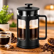 Cafeteira Prensa Francesa 600ml Vidro Borossilicato Filtro Inox Premium