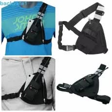 BACK2LIFE1 Bolsa Walkie Talkie , Pacote De Arnês De Peito De Rádio Multifuncional De Tecido Oxford , Crossbody