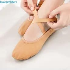 BACK2LIFE1 Sapatos De Dança Bonito Simples Ballet Latina Yoga Treinamento Macio Apartamentos Crianças Meninas