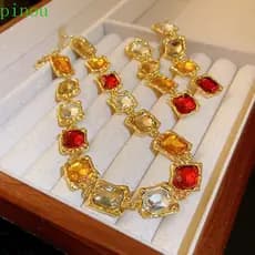 Brinco De Borla De Strass PINOU , Joias De Cristal Quadradas Estilo Coreano , Acessórios De
