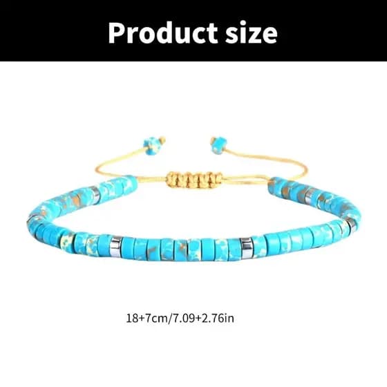 allilivefoua1 Elegante Pulseira Ajustável Artesanal Jóias Contas Masculina Moda Textura De Pedra Adequado fo