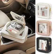 Bolsa De Maquiagem UPSTOP , Quadrada Com Bolsas Cosméticas Zíper , Portátil Transparente À Prova D'água Para Produtos De