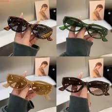 Óculos De Sol Retrô UPSTOP , Pretos Com Armação Oval Para Uso Externo Proteção UV Dirigir