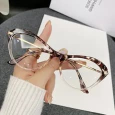 Armações De Óculos Em Forma De Olho De Gato Moda TR90 Material Feminino Bloqueio De Luz Azul Armação De Vidro Feminina