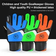 Luvas de Goleiro de Futebol Infantil, Luvas de Goleiro de Espuma Antiderrapantes e Resistentes ao Desgaste [MY] K