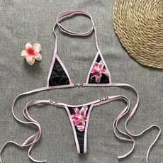 Novo maiô feminino com alças, biquíni de três peças, maiô feminino popular L1KJ.