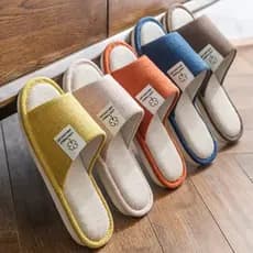 Chinelo Pantufa Tecido De Inverno Quente Antiderrapante confortável para Adulto com e sem Faixa