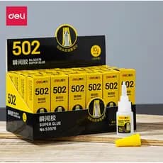 Deli Grande Capacidade 502 Super Cola de Secagem Rápida Ambientalmente Amigável de Secagem Rápida Metal Plástico Madeira