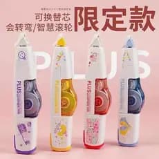 Japão PLUS PLUS PLUS PLUS Fita Corretiva de Edição Limitada Onda Soda Sakura Tori Recarga Substituível Correção de Estud
