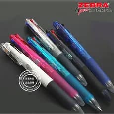 Caneta multifuncional japonesa ZEBRA Clip-on ZEBRA B3A3 Caneta esferográfica de três cores 3 em 1