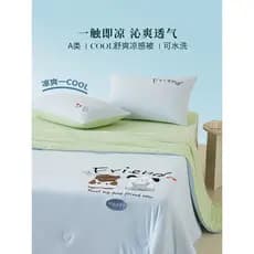 Verão Classe A Cartoon Ice Silk Summer Cool Quilt Silkworm Pupa Protein Dupla Face Cool Feeling Colcha Lavável Ar Condic
