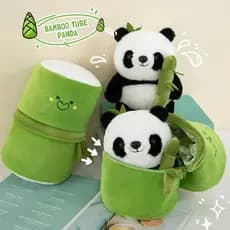 Bonito 25cm Bambu Panda Brinquedo De Pelúcia Animais Boneca Macia Presente De Aniversário