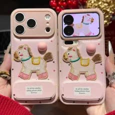 Pronta Entrega | Capa de Telefone com Estampa de Bolinhas para Casal para iPhone 17 Pro Max 16 Pro 15, Capa de Proteção