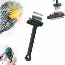 Ferramenta de Limpeza de Escovas de Cabelo 2 em 1, Nova Escova de Limpeza de Pentes 2025, Raspador Portátil para Limpeza
