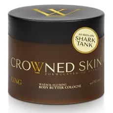 Manteiga Corporal Colôntica Crowned Skin King para Homens |   Quente e Sensual |   Visto no Shark Tank |   Com aroma de