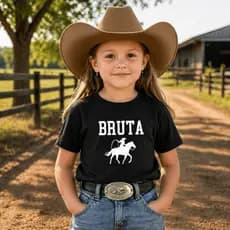 Camiseta Infantil  Boiadeira Bruta Rodeio Festa Do Peão