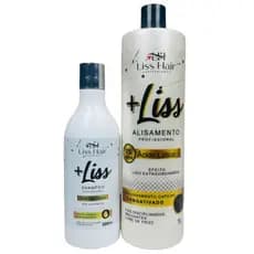 Selagem +Liss Alisamento Profissional Kit com 2 Passos Fios Disciplinados e Brilhantes Liss Hair
