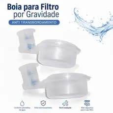 Bóia anti transbordamento, bóia para filtro de barro, filtro por gravidade