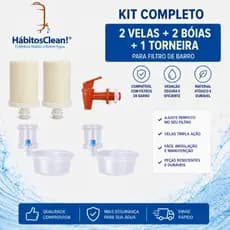 Kit vela, boia e torneira para filtro de barro+ Acessórios para filtro por Gravidade