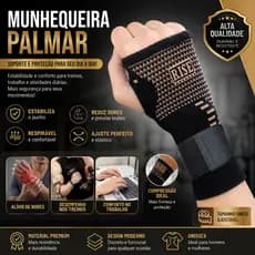 Munhequeira Ortopédica de Compressão | Neoprene Ajustável para Treino, Tendinite e Lesões