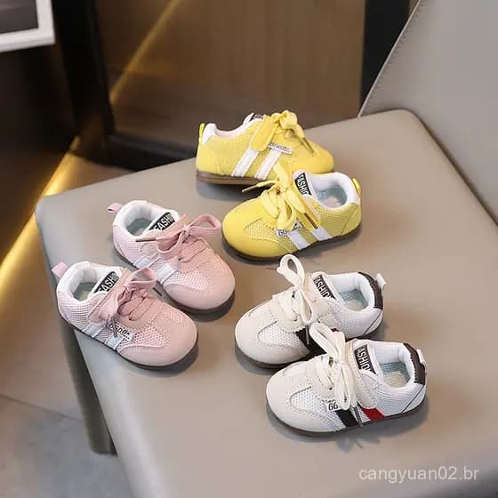 Novos sapatos de bebê para meninos, tênis de treinamento infantil, sapatos para meninas, tênis esportivos, sapatos infan
