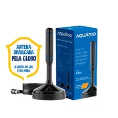 Antena Digital Interna com Cabo 2,5 metros DTV-100 Aquario