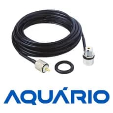 Cabo Coaxial RG-058 de 5,5 Metros Com Conector UHF Macho M-802K